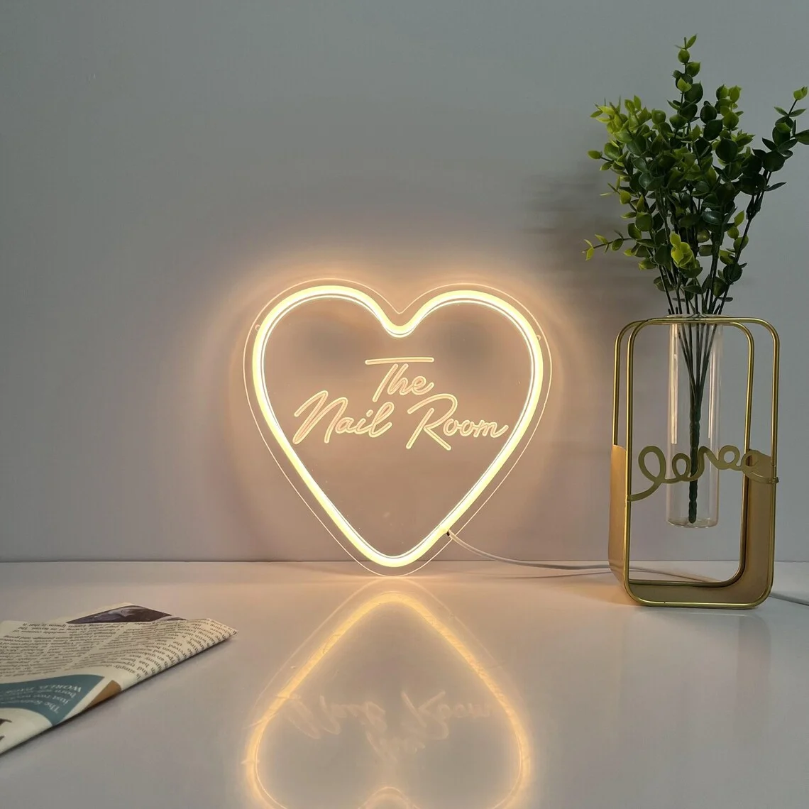 Nails Neon Sign The Nails Room Neon Sign ,Nails Salon Manicure Shop Signboard Beauty Salon Sign,  Nail Room Neon Logo