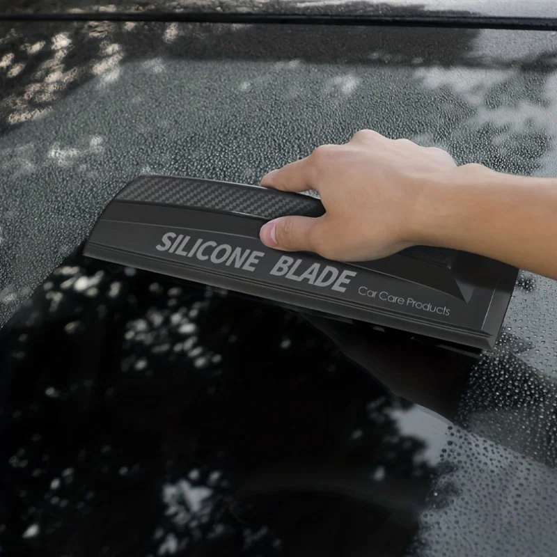 Soft Silicone Non-Scratch Handy Squeegee Car Wrap Tools Water Window Wiper Clean Scraping Film Scraper Accessories 11.81x2.56in