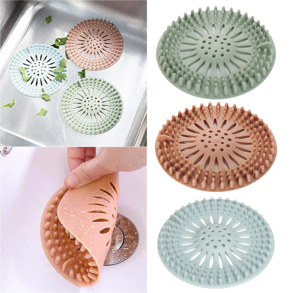 Eco Friendly Bathroom Sink Hair Catcher Strainer Plug