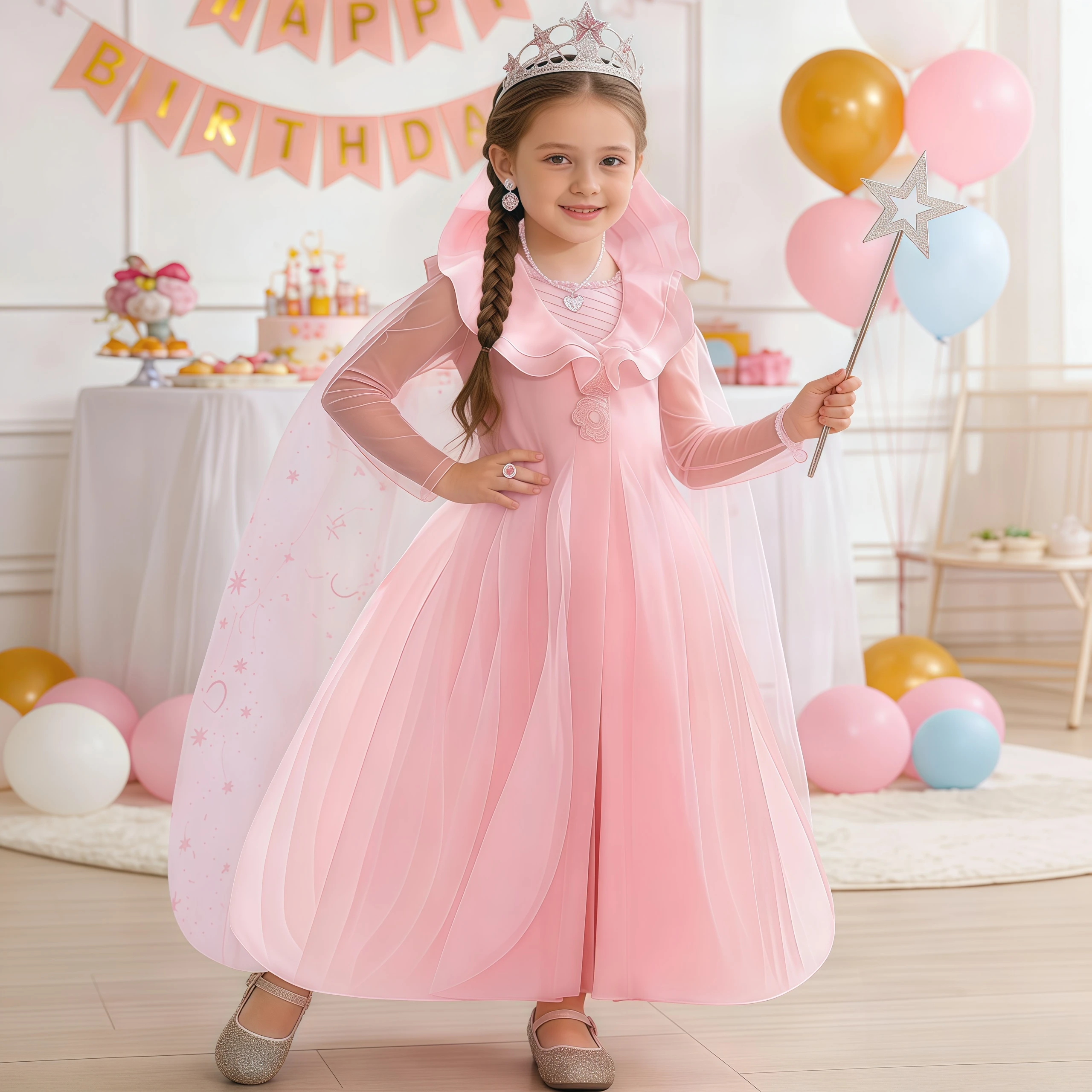 

Easter Peach Princess Cosplay Dress Girl Role Play Costume Birthday Party Stage Performance Outfits Carnival Fancy Girls dresses