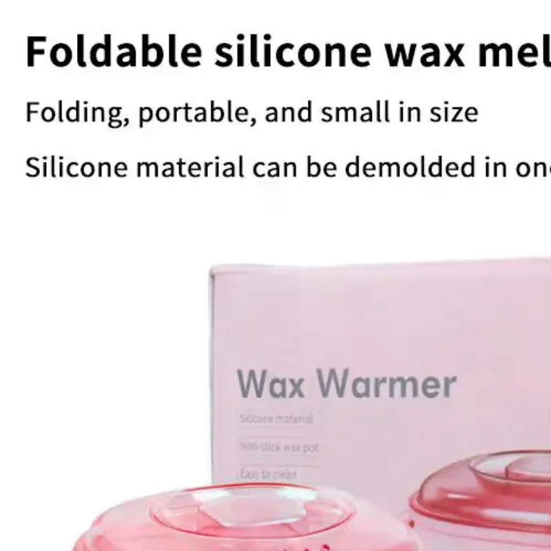 Foldable Silicone Wax Melting Machine With Portable Design And Easy Demold Feature For Home Hair Removal Waxing Beauty Care
