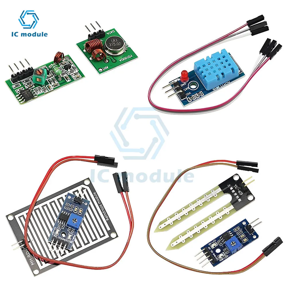 16 in 1 Smart Home Sensor Modules Kit DIY Professional Modules Sensor Kit for Arduino Raspberry Pi