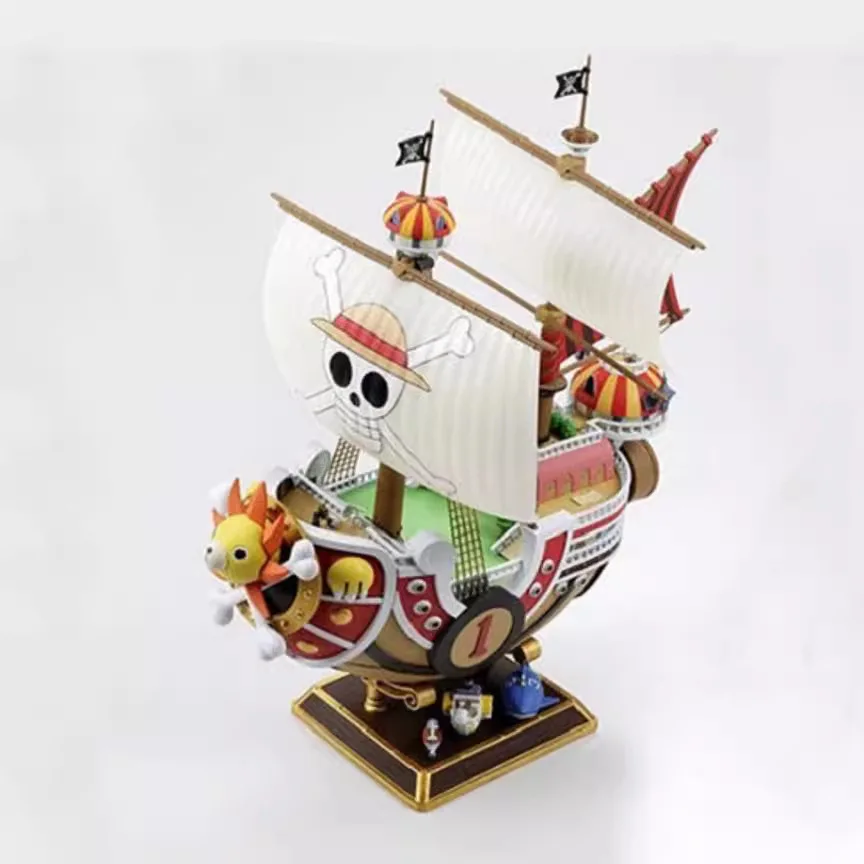 Straw Hat Tuan Wanli Sunshine Meili Pirate Ship Statue Model Decoration Box Handmade Pirate King