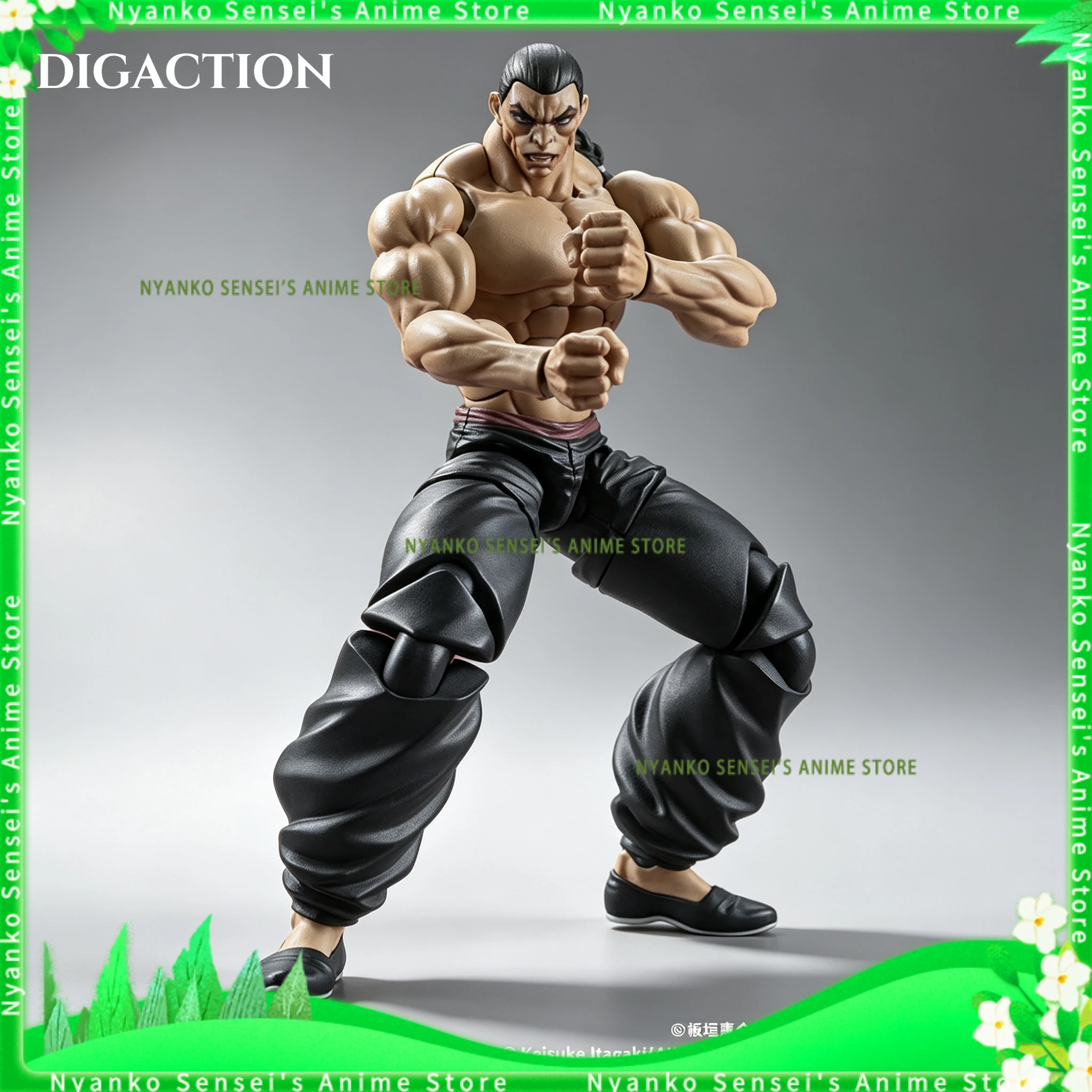 

In Stock DIG DIGACTION Baki Hanma Retsu Kaioh 1/24 7.5cm Action Figure Anime Model Trendy Toys Trendy Doll Desktop Collectibles
