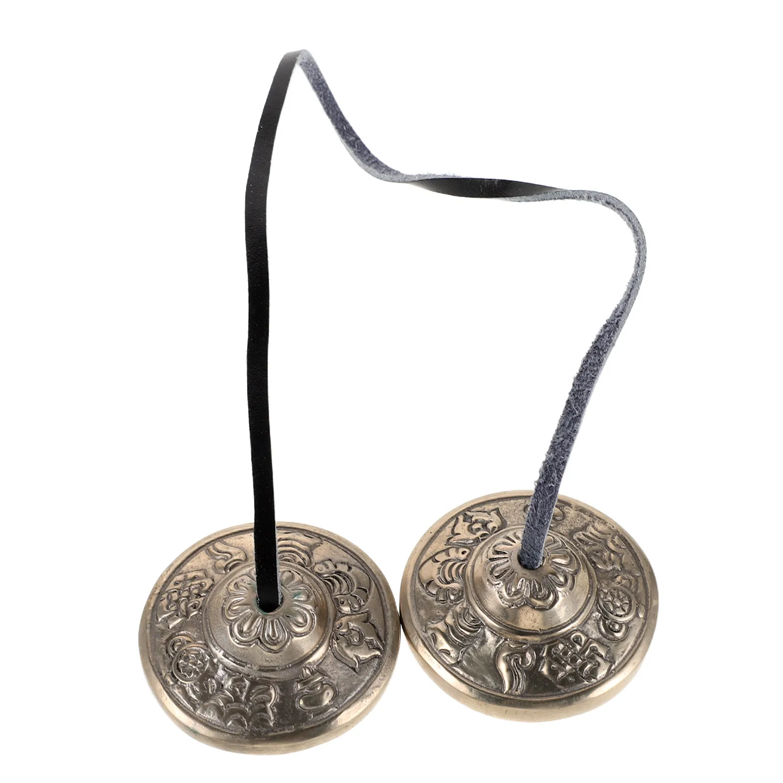 Nepalese Meditation Tingsha Bells Copper Handcrafted Traditional Tibetan Finger Cymbals Meditation Chime Bells Yoga Relaxation view 6