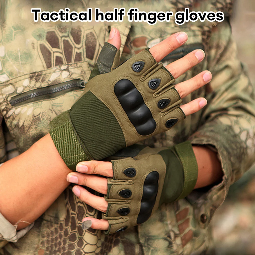 Half Finger Men's Gloves Outdoor Tactical Gloves Sports Shooting Hunting Airsoft Motorcycle Cycling Gloves