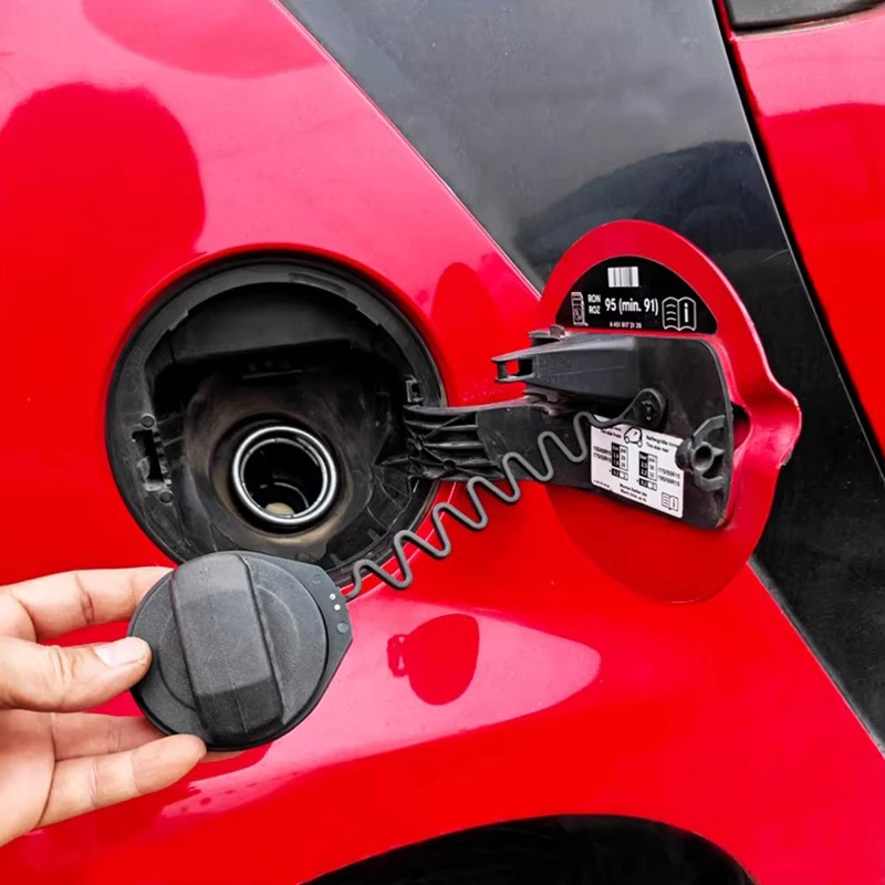 1pcs/1set Car Fuel Cap Anti-shedding Cord Fuel Cap with Buckle Cord for Smart Fortwo 451 2009-2014 Car Styling Accessores