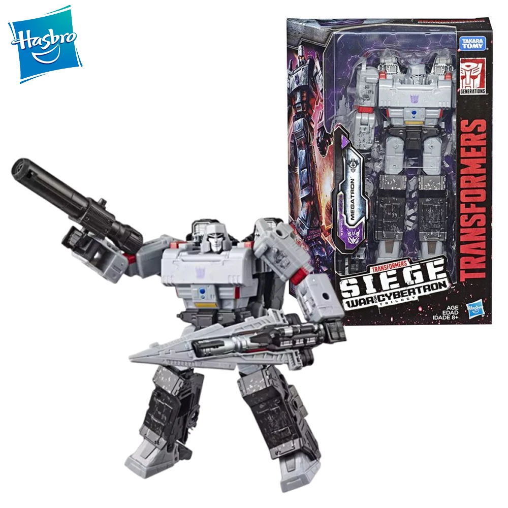 

В наличии оригинальные Hasbro Transformers Megatron Siege War for Cybertron аниме фигурка робота коллекция игрушек модель хобби подарок