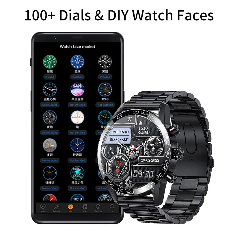 2024 LIGE Smart Watches For Men Smart Watch Bluetooth Call Smartwatch Fashion Business Clock New Smartband Man Fitness Tracker