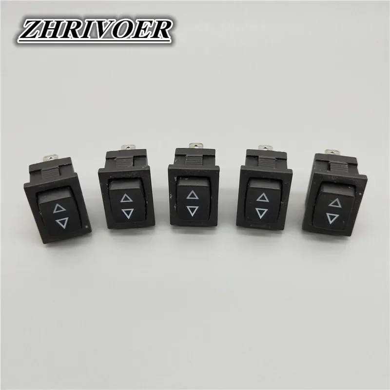 5Pcs KCD1 15*21mm 3pin Rocker Switch Power Switch 10A/125V Arrow Self-reset/Momentary Push Button Switch