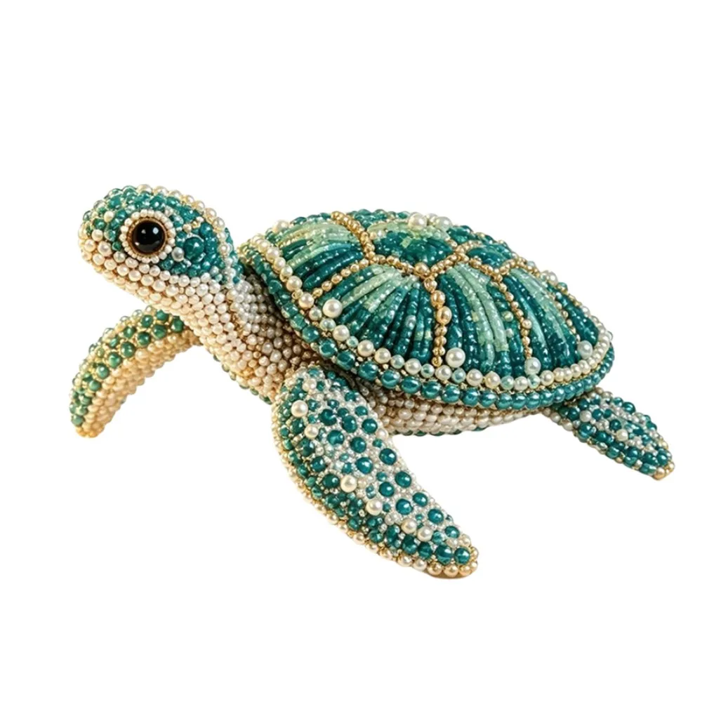 3D Design Bead Craft Kit Colorful Beads Animal Shape DIY Beadwork Kit Handmade Material Crystal Beading Beading Material Package