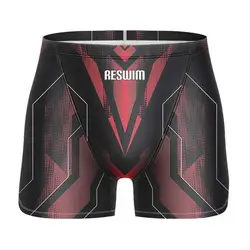 New Men's Summer Swimsuit Swimming Surfing Trunks Beach Tights Shorts Quick Drying Pool Swimming Pantalones Gym Jammer Swimwear