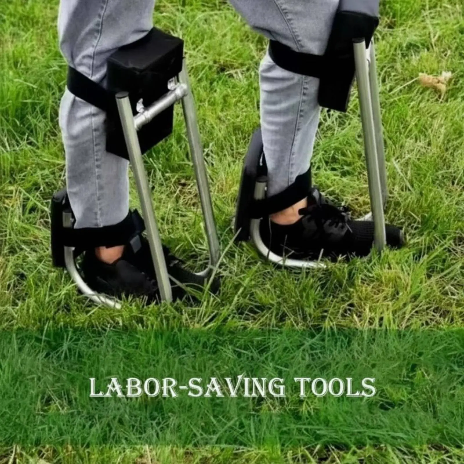 Mobile Garden Kneeler Padded Comfort Wearable Kneeling Seat Leg Support Work Frame Adjustable Height Ergonomic Aid for Gardeners