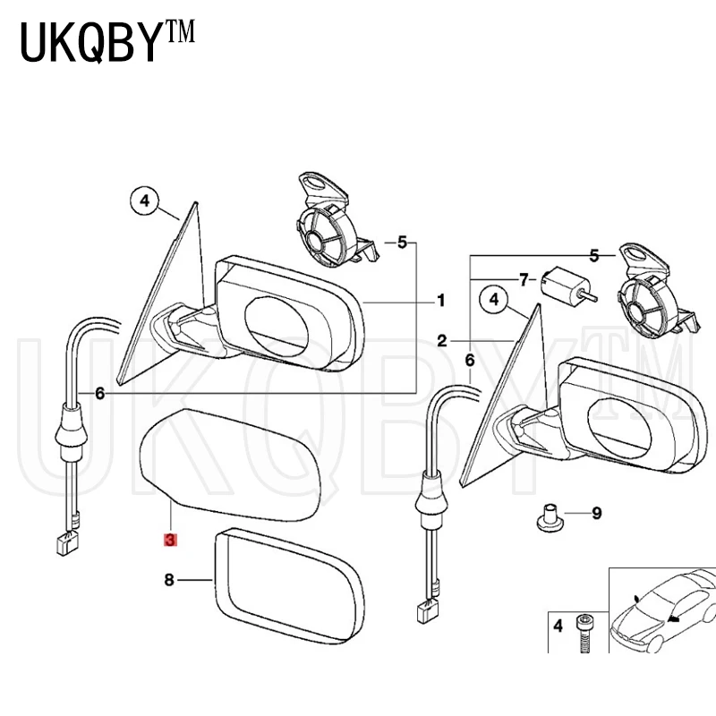 The cover plate has been primed on the right side 5system E39 520d 520 523i 51168238376  51168238375