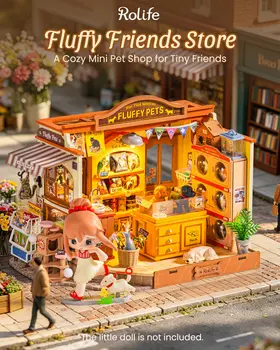 Fluffy Friends DIY Miniature Dollhouse Kit 3