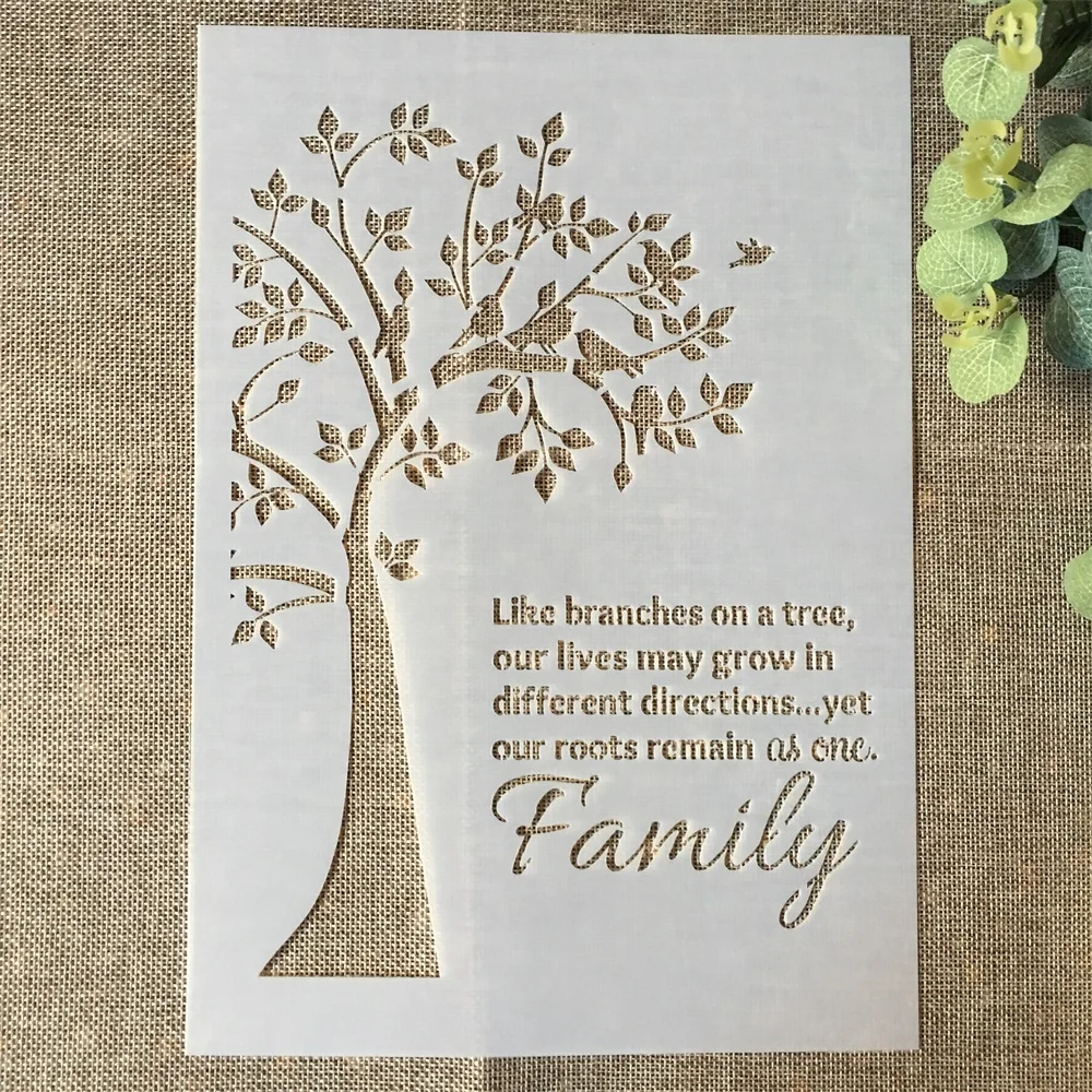 A4 Big Feather DIY Layering Stencils
