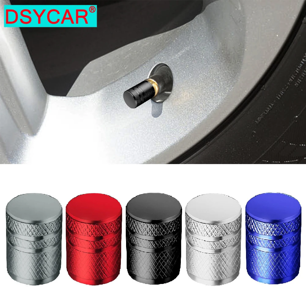 4PCS Valve Stem Caps,Double-Layer Design Tire Caps Corrosion Resistant,Tire Valve Caps for Car, Motorbike, Trucks, Bike, Bicycle
