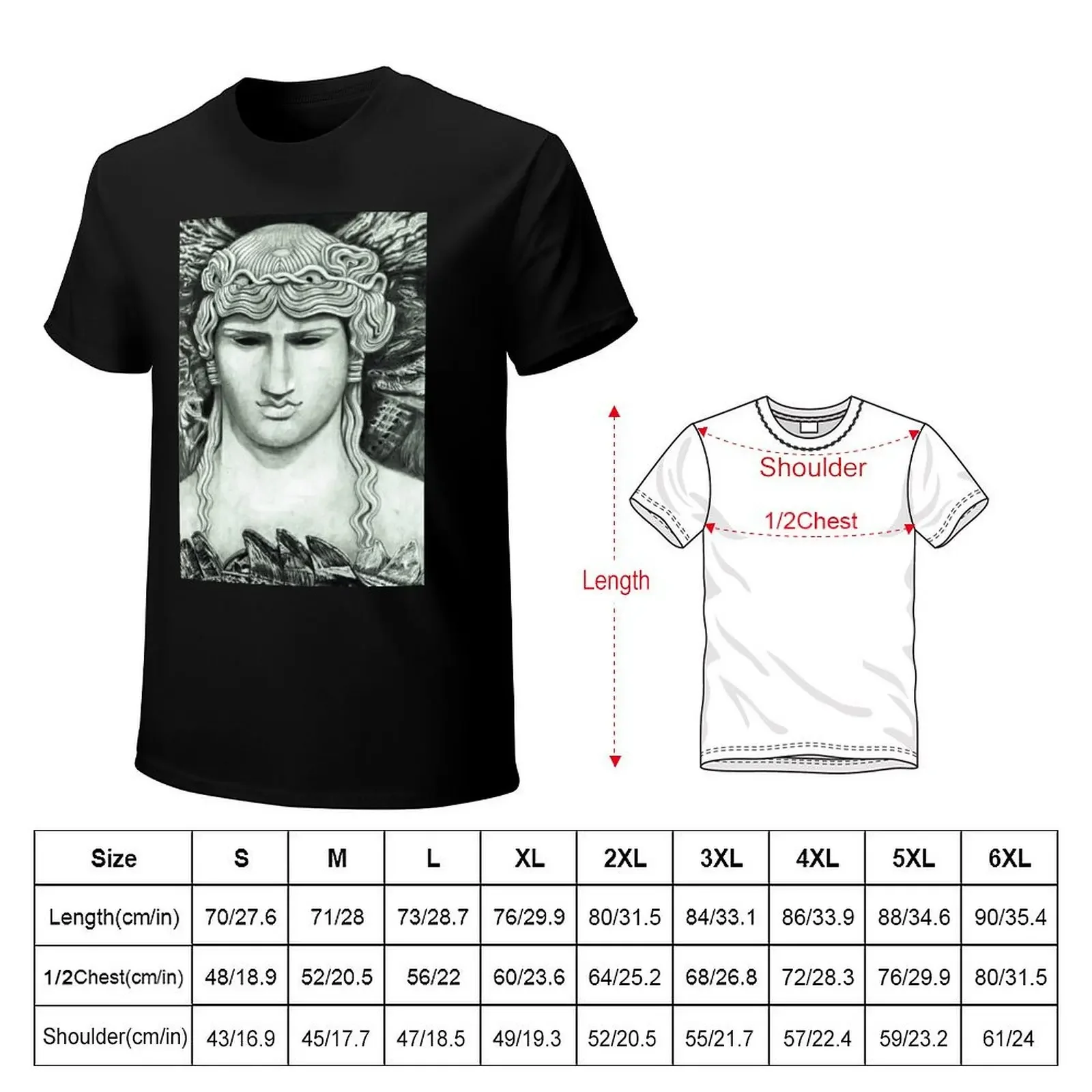 Antinous in the Nile T-Shirt graphic t shirt vintage blacks Short sleeve tee men