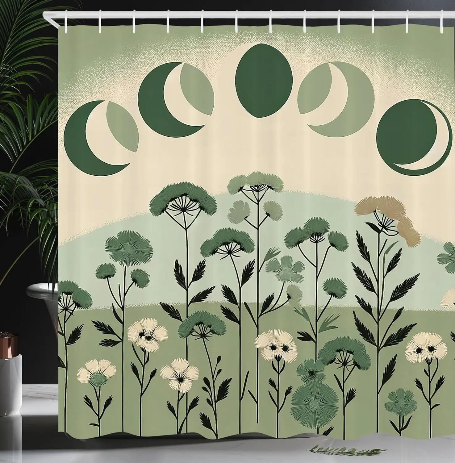 

Christmas Gnome Shower Curtain With Snowy Forest Scene Red And White Design Holiday Bathroom Decor Festive Winter Theme Water