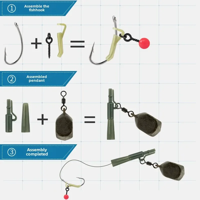 Equipo de pesca de carpa europea con flotador y accesorios - imagen 2