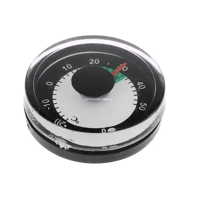 Round Mini Mechanical Thermometer Diameter 27mm for Home Wall Room Greenhouse Dropship