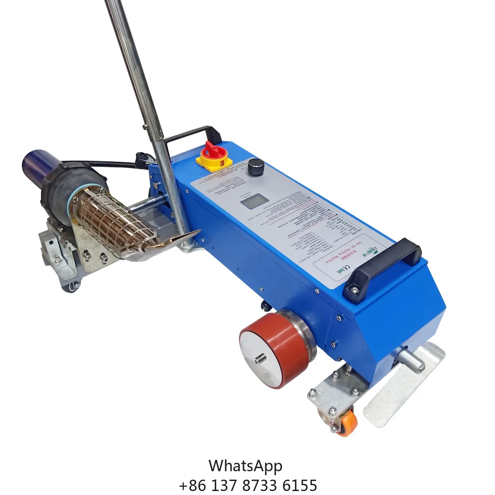 3400C Automatic Hot Air Seaming Machine PVC Tarpaulin Tent Banner Waterproof Membrane Hot Air Welding Equipment