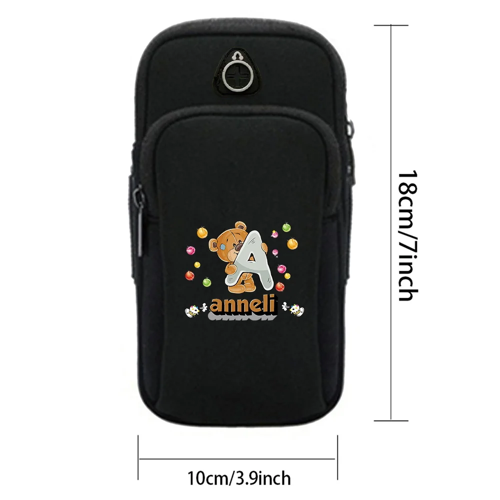 Personalized Customized Name Portable Sports Arm Bag Outdoor Sport Mobile Phone Arm Pack for Men Women Fitness Storage Pouch