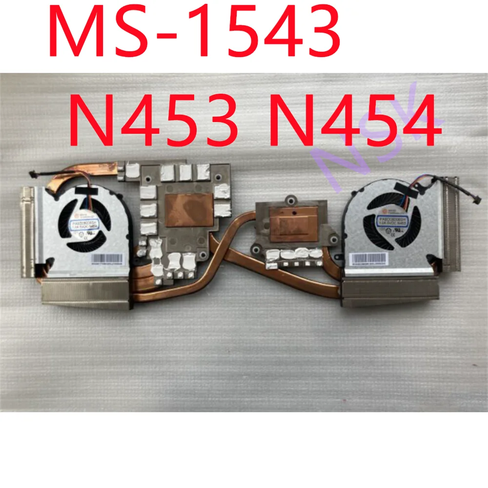 

Original MS-1543 N453 N454 FOR MSI GE66 GP66 PABD08008SH CPU GPU Cooling Heatsink Fan 100% Test Ok