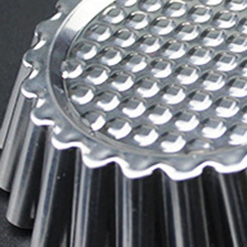 

24Pcs Stainless Steel Egg Tart Molds, Round Lace Cake Baking Tools, Multifunctional Household Cake Molds