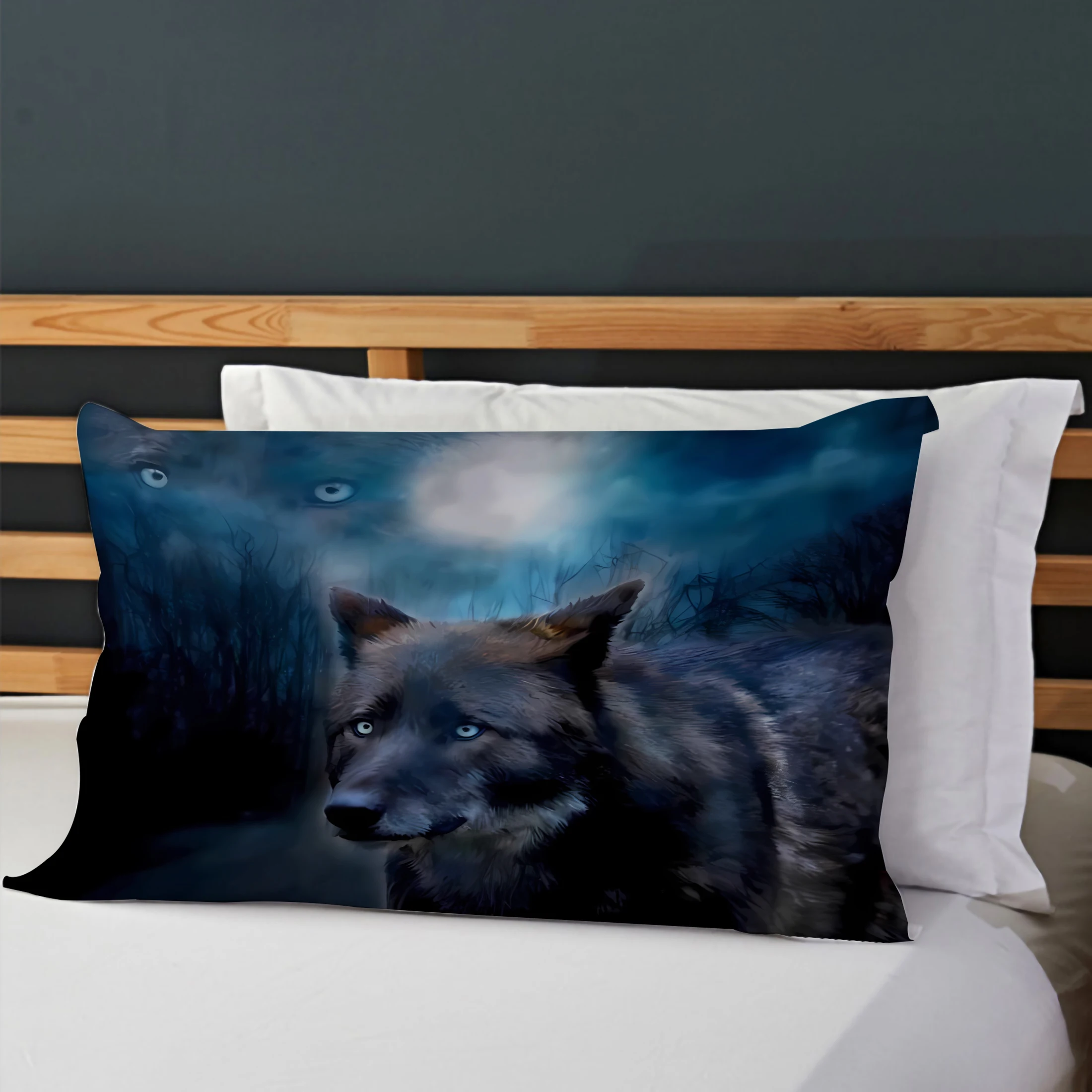 3D Wolf Duvet Cover Comforter Cover Set Moon Bedding Set Luxury Home Quilt Cover