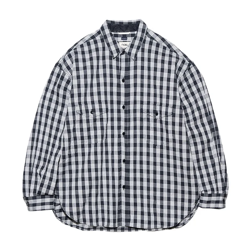 

NANAMICA 24AW Japanese loose retro casual plaid long-sleeved shirt pure cotton pocket loose tooling