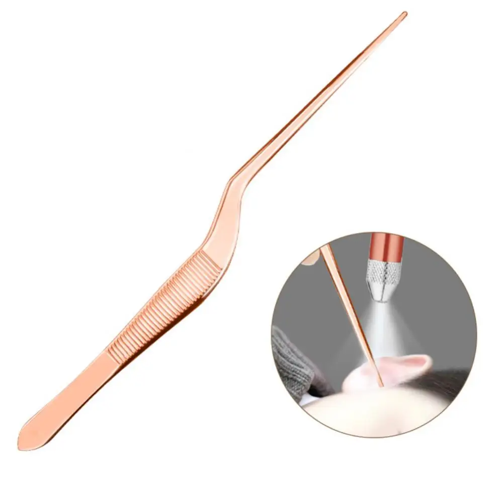 Family Ear Picking Set Smooth Ear Spoon Gently Flick The Ear Canal 108.5g Stainless Steel Home-appliance Visual Ear Scoop