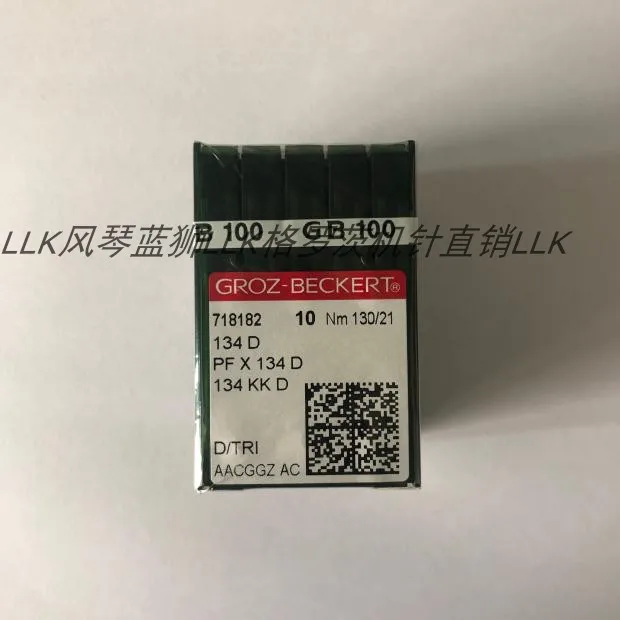 100 قطعة 10 حقيبة Pfx134d 134d ماكينة خياطة الإبر الألمانية جروز بيكرت الجلود مجرفة قوة سكين إبرة 134KKD PF * 134D