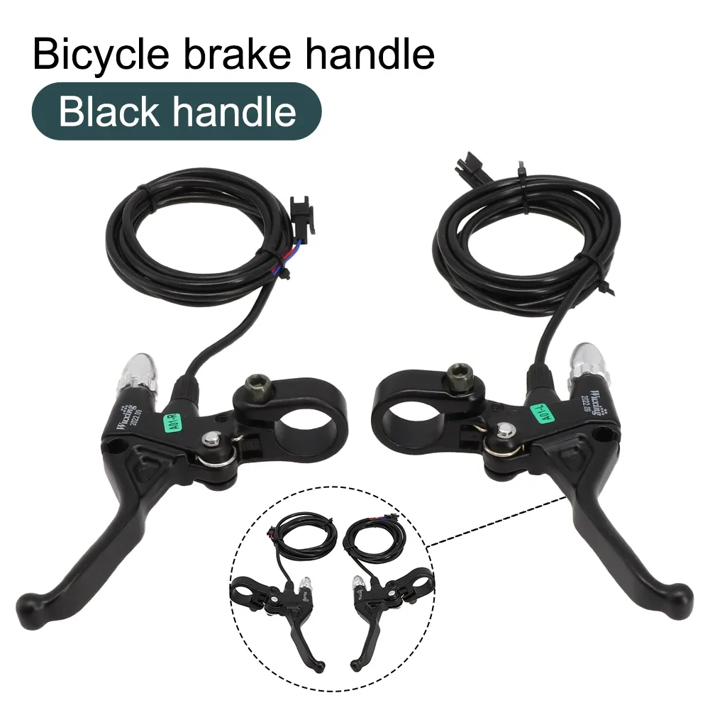 1 Pair Brake Levers Black Cutout E-bike Electric Lever Mechanical Short Wuxing 150CM 250g 49PDD Accessories Best