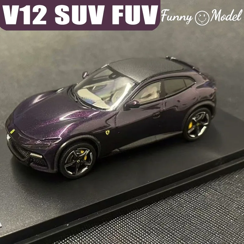 Zabawny Model 1/64 Purosangue V12 SUV FUV Metalowy Model Pojazdu z Odlewu Ciśnieniowego Kolekcja Zabawek Prezent dla Chłopca na Boże Narodzenie