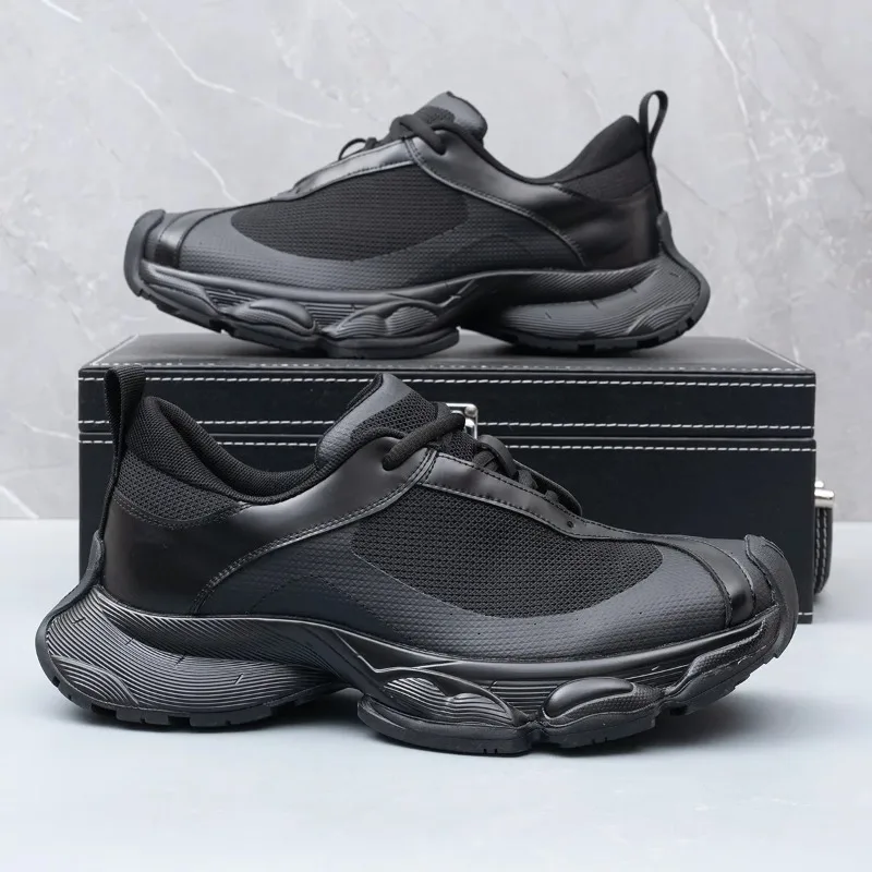 

Men's Summer Breathable Running oes Spor Casual Dad Sneakers Thi Bot Heightening Trendy Brand Youth Faion Sneakers