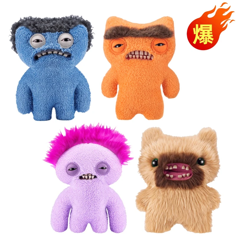 

New Fuggler Official Genuine Cute Tooth Monster Ø Hair Series Plush Doll Ugly Cute and Funny Doll Toy Children's Festival Gift