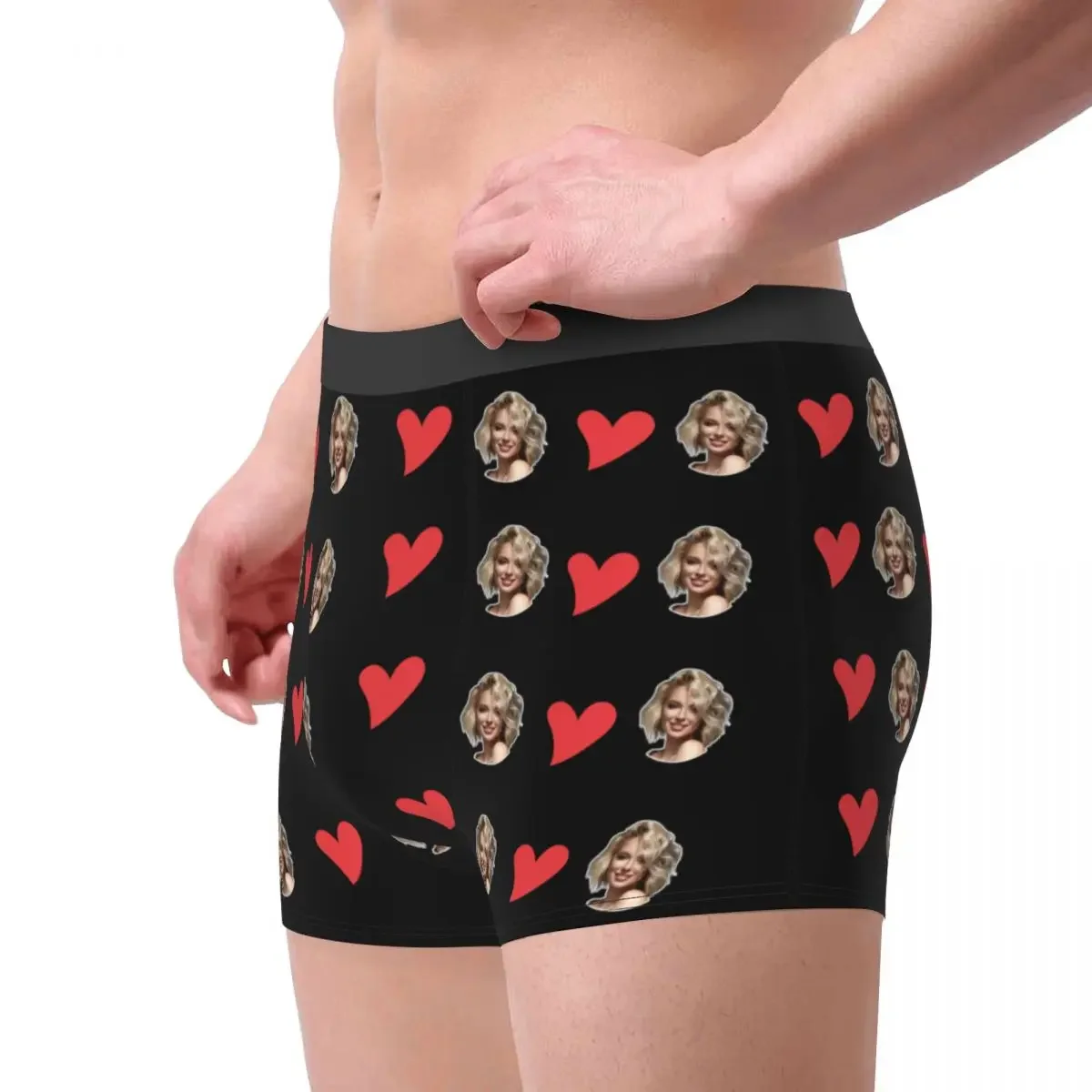 Personal isierte Herren Boxer Slips benutzer definierte Gesicht Foto Unterwäsche lustiges Geschenk für Ehemann maßge schneiderte Jubiläum/Valentinstag Geschenk