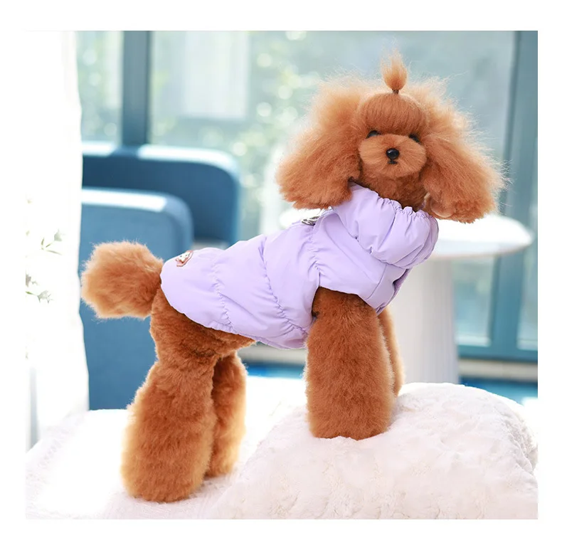 Neue Modell Haustiere Winter Jacke Winter Hund Katze Isolierung Verdickte Kleidung Winter Jacke Tank Top Haustiere Kleidung – Detail 5