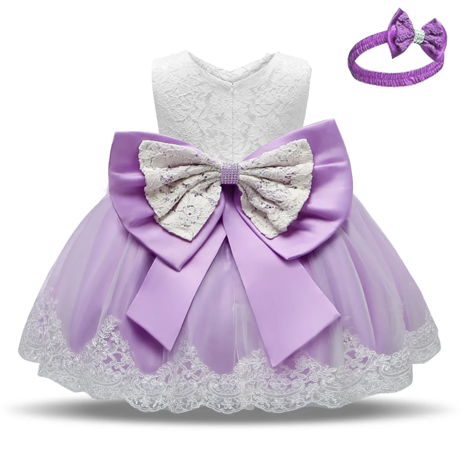 Baby Girls Dresses Elegant Princess Dress Infant Birthday Party Dress Toddler Ball Gown Christening Gowns Vestido Dresses