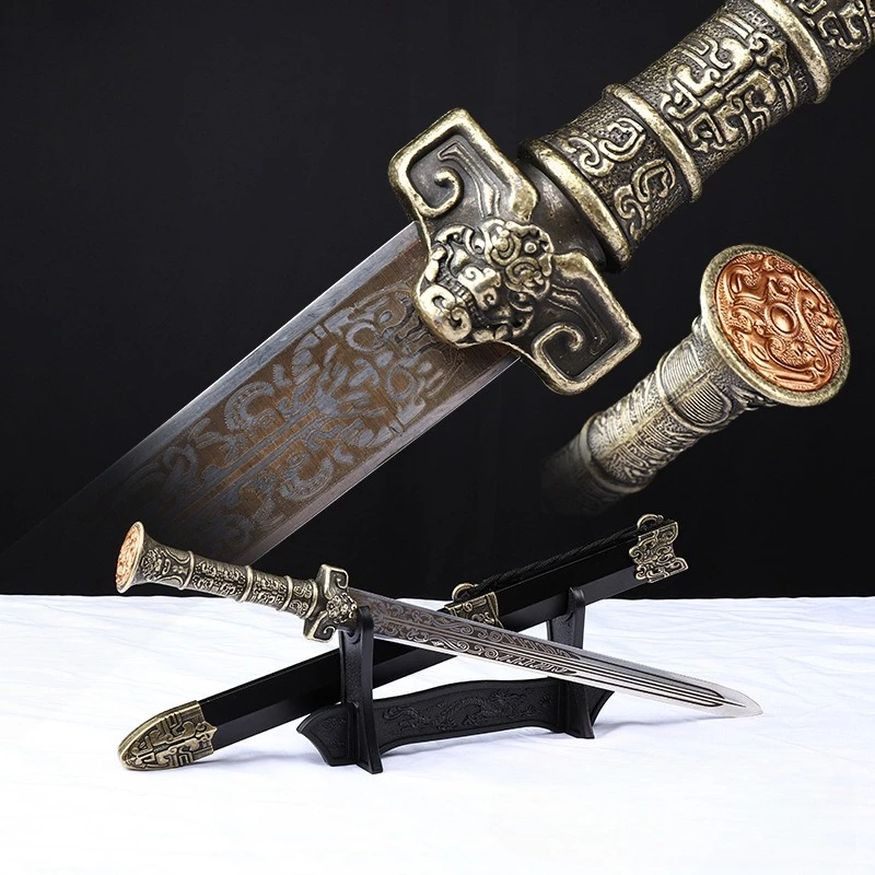 45cm/17.72in Medieval Sword Samurai Model Props Short Cosplay Anime Peripherals With Sheath Display Ornaments Gifts Outdoor Toys