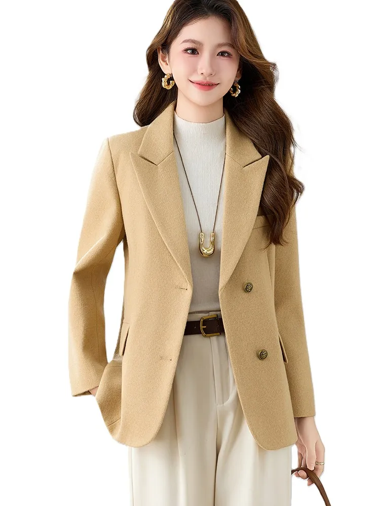 

Fashion Casual Winter Women Blazer Ladies Black Solid Female Jacket