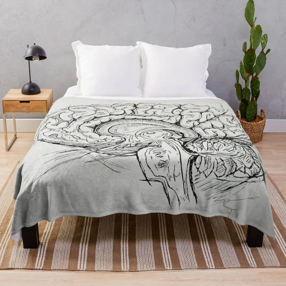 

Brain Throw Blanket Sleeping Bag For Sofa Thin Blankets