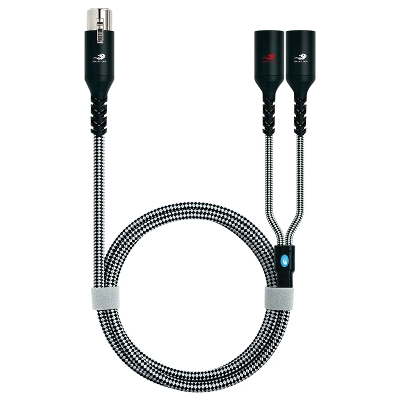 3 Pin XLR female to 2 x XLR male Audio Stereo Cable for Amplifier Speaker Mixer Console Microphone XLR Y Splitter Shielded Cord