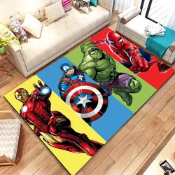 Alfombra de superhéroes de Disney para área grande, felpudo 3D para sala de estar, cocina, dormitorio, sofá, decoración del hogar, alfombrilla antideslizante para piso de niños, regalo