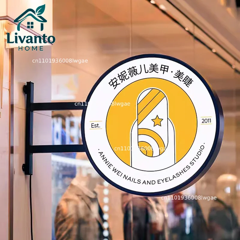 

Custom LED Advertising Light Box Outdoor Waterproof 3D Business Signs Beauty Studio Restaurant Illuminated Display Billboard