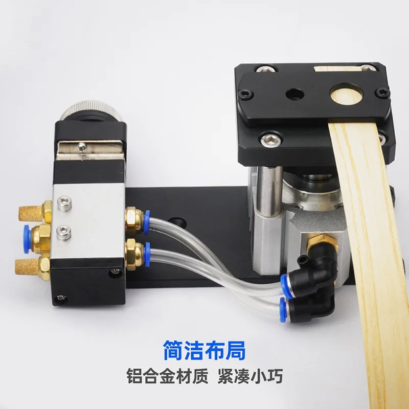 2 In 1 Edge Banding Punching Hole Machine Pneumatic Edge Bander Hole Guide Woodworking Edge Banding Leather Hole Punch 8/15mm