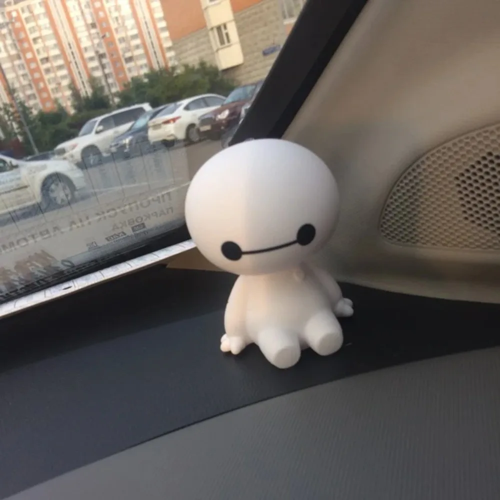 

Car accessories cute shaking head big white robot doll car accessories toy accessories