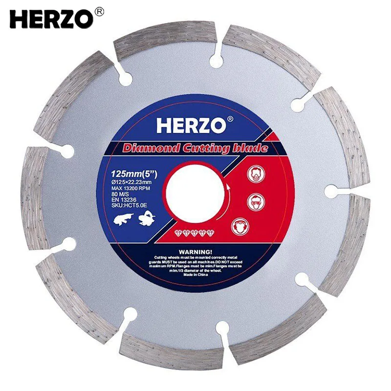 

HERZO 125MM Cutting Disc Diamond Multifunctional Cutting Saw Blade Tile Ceramic Cutter For Angle Grinder