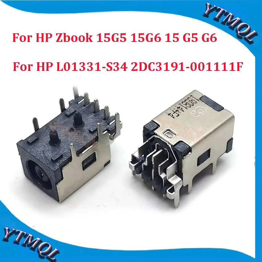 

10-100Pcs DC Power Jack Connector For HP Zbook 15G5 15G6 15 G5 G6 For HP L01331-S34 2DC3191-001111F